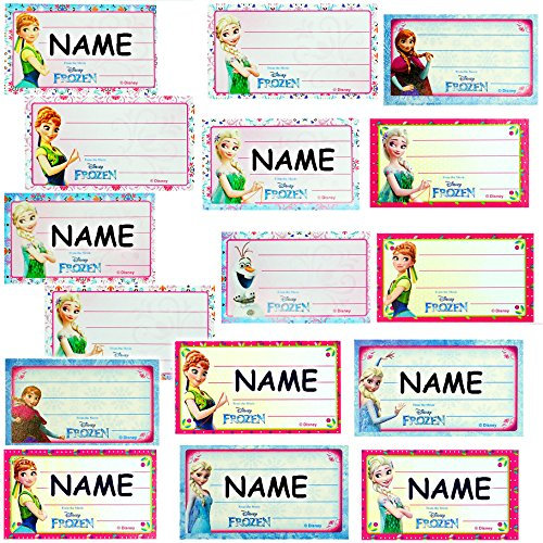 alles-meine.de GmbH 21 STK. Sticker z.B. für Hefte/Geschenke - Frozen - die Eiskönigin - Heftetiketten für den Namen - Schulheft/Namensaufkleber - selbstklebend - Namense..