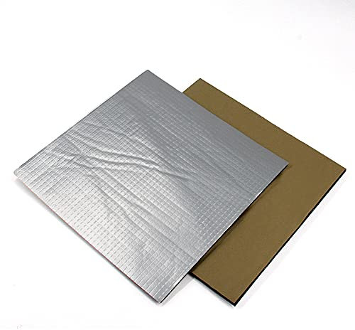 Zeberoxyz 2STÜCKE 3D-Druckerplattform Beheizte Bettisolierung Leichte Schaumfolie 8,66x8,66x0,2 Zoll Wasserdichte Selbstklebender Mattenaufkleber Hotbed Thermal Pad für Ender3(220x220x5mm)