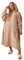 Brentfords Extra Long Teddy Fleece Blanket Hoodie Oversized for Women Men Adult Wearable Throw Soft Giant Sweatshirt, One Size - Natural Beige