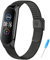 Tobfit Metallo Cinturino Compatibile per Xiaomi Mi Band 5/ Xiaomi Mi Band 6, in Acciaio Inossidabile