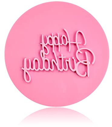 Happy Birthday Keks-Prägung, Happy Birthday Keksstempel, Happy Birthday Fondant Embosser Cookie, 3D-Design, Happy Birthday, Prägestempel, Keksschokolade, DIY Backform, Dekorieren von Kuchen/Cupcake