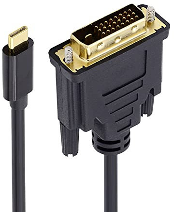 xiwai 1080P USB-C Typ C auf DVI USB 3.1 Display Monitor Kabel für Laptop 1,8 m