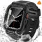 Neitra (3 en 1 Estuche impermeable de 360 ° para Apple Watch Series 6/5/4/SE 2023 Protector Funda con correa de 44mm, iWatch banda de reemplazo de reloj deportivo Fundas protectoras resistentes