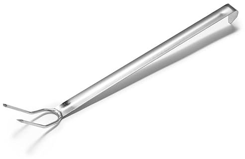 Forgast Fourchette de service | Acier inoxydable | Longueur 46 cm | Fourchette à viande pour rôtir pour découper pour barbecue | Fourche à deux broches | Facile à nettoyer | Lavable au lave-vaisselle
