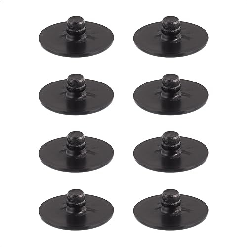 Wagner QuickClick® Kunststoffgleiter Möbelgleiter Stuhlgleiter - 8er-Set Ersatzgleiter austauschbar ersetzbar - Kunststoff Black - Durchmesser Ø 20 mm für Basis SMART - Made in DE - 15788300