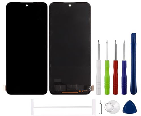 swark TFT compatible con Xiaomi Redmi Note 12 4G / 5G / Poco X5 5G (negro sin marco) (Sin huellas) Pantalla LCD táctil + herramientas