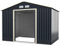 GiantexUK 7x4FT/9x6FT Metal Garden Shed and Extension Kit, Outdoor Galvanized Storage House with 4 Vents & Lockable Sliding Doors, Slope Roof Utility Shed Building (9x6FT Shed)