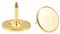 QUARKZMAN 30 Pz Chiodini per Tappezzeria, Testa Piatta da 11mmx10mm, Chiodi Decorativi per Mobili, Puntine per divani e Testiere, Oro
