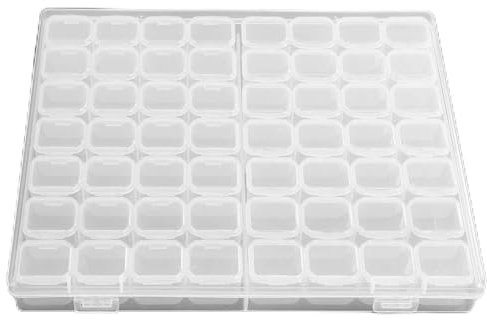 Nail Polish Storage Box Case Organizer Jewelry Container 56 Slots Desktop Space Saving Medicine Cosmetics Accessories