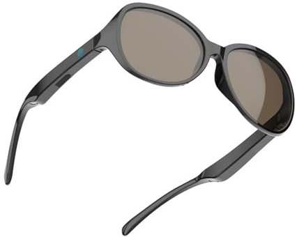 Intelligente Bluetooth-Brille, Kabellose Audio-Sonnenbrille, Polarisierte Sonnenbrille mit Bluetooth Lautsprecher, 5.3 Bluetooth Sport Bluetooth Kopfhörer, Audio Sonnenbrille für Herren, Damen (Braun)