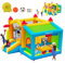 bouncy castle with pump Inflatable Bounce House, Bounce House with Side Toy Market Stand Football Shooting, Inflatable Bouncer Bouncy Castle for Kids with Big Ball Pit for Outdoor Indoor