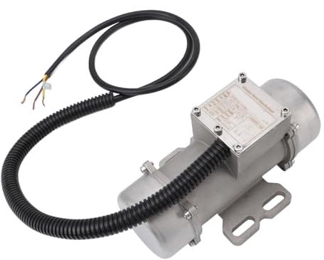 Concrete Electric Vibrating Motor, Stainless Steel IP65 Vibrator Motor for Sand Shaker Table, Accurate Control and Uniformity (60W)