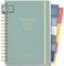 Häfft® Lehrer-Planer 2025/2026 A5 + Deluxe Green Canvas Hardcover Lehrerkalender, Schuljahresplaner mit Spiralbindung, Schulplaner - nachhaltig & klimafreundlich