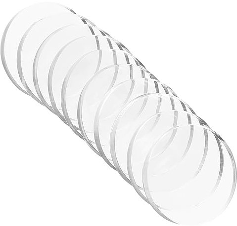 IWOWHERO 10stücke Glas Saugnapf Unterlegscheibe Spacer Dämpfer Pads Für Tischplatten Transparent Multi-use Für Dekoration Und Organisation Für Bad Küche Und Feiertage