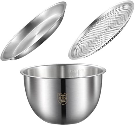 PRETYZOOM Kit De Colador y Inoxidable Lavabo Multifuncional Para Verduras Frutas y Arroz