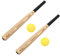 JOINPAYA 2 Sätze Baseballschläger Baseballs aus Schaumstoff Tragbarer Baseball-Trainingsstock Kinderzubehör versorgen Trainings-Baseball- interaktives Kinderspielzeug Eva
