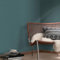 Erismann Vliestapete Elle Leinen Optik Uni Textil Struktur Petrol 10444-19