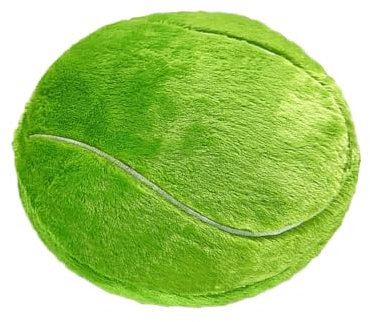 Plüsch American Football Kissen, 55 * 35cm Flauschige Fußball Kissen, weiche Sport Ball interaktive Fußball kreative Zimmer Dekorationen Geburtstag Party Geschenk für Kinder (Tennisball)