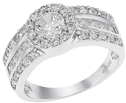 Amor Ring 925 Sterling Silber Damen Ringe, mit Zirkonia synth., Weiß, Kommt in Schmuck Geschenk Box, 9949229