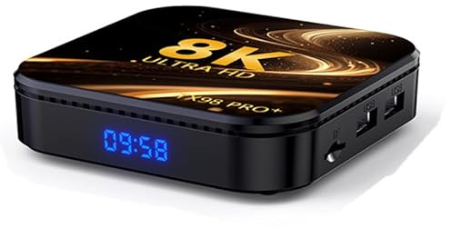 CHROX Android TV Box 13.0, Smart Box pour TV avec Processeur RK3528 2,0 Ghz Quad-Core, 4K TV Box Compatible Wi-FI 6 2,4G/5,8G Dual-Wi-FI AI-SR 3D HDR10+ 1000M Ethernet BT5.0,4gb+64gb