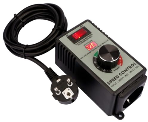 Cvoepobey Winkelschleifer, Drehzahlregler, Schalter, AC220V-250V, 4000 W, Maximale Leistung, Hand-Elektrowerkzeug, EU-Stecker