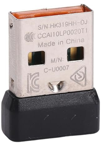 Topiky Unifying Receiver, Connect 6 Devices Wireless USB Hub for Keyboards and Mice, with Plug and Play Functionality