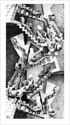 M. C. Escher Poster Treppenhaus 79 x 45 cm Wohnzimmer Dekoration