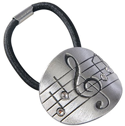 Unbekannt Violinschlüssel-Haarband mit Swarovski-Steinen - Schönes Geschenk für Violinistinnen