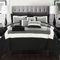 Chic Home Komplette Bettdecke, Gemustert, mit Bettlaken-Set und dekorativen Kissenbezügen, Mikrofaser, Schwarz, Queen-Size-Bett