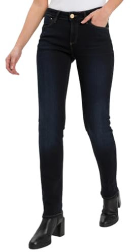 Cross Jeans Damen Straight Leg Jeanshose Rose, Gr. W30/L30 (Herstellergröße: 30), Blau (blue black used 026)