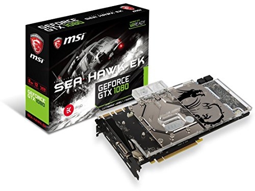 MSI Carte Graphique Gaming GeForce GTX 1070 8 Go GDDR5 DirectX 12 VR Ready GTX 1080 Sea Hawk EK X