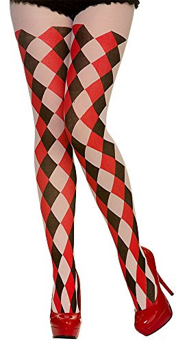 Tights Harlequin Jester for Fancy dress Accessory