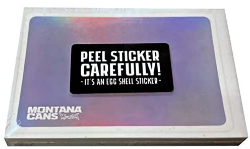 Montana Logo Hologram Eggshell Sticker