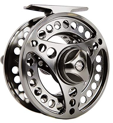 AnglerDream EX-ALC Fly Reel 3/4 5/6 7/8 9/10WT CNC Machined Aluminum Fly Fishing Reel Silver/Gunsmoke Fly Reels