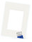 PHOTOLINI Passepartout 40x50 aussen für 30x40 innen, säurefrei 1,5 mm Passepartout Karton Creme-Weiß, alterungsbeständige Schrägschnitt - Passepartouts, Präsentation & Schutz von Bildern und Fotos