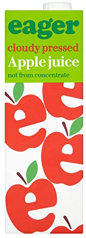Eager Cloudy Apple Juice - 8x1ltr