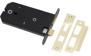 Horizontal mortice sash/Bath 6 Lock Suitable for Replacement of The Union 2077 (Bathroom Lock, Brass)