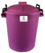 Srendi® Small/Medium/Large Plastic Coloured Bin/Waterfroof/Rodent Proof/Ideal for Outdoor/Animal Feed/Food/Storage/Flour Locking Lid (50L, Pink)