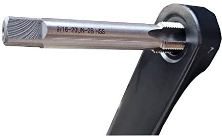 Bike Pedal thread repair kit, Right Hand and Left Hand Thread Tap Set, 9/16 x 20 TPI Crank Saver, Bike Crank Repair Tool
