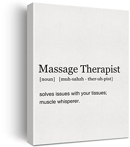 Kunstdruck auf Leinwand, Motiv: Massagerapeuten, 30,5 x 38,5 cm, modernes Gemälde, gerahmt, fertig zum Aufhängen, Massage, Therapie, Kunstwerke, Geschenke