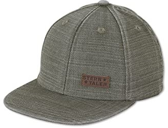 Sterntaler Baby Jungen Baby Cap Baseball-Cap Struktur - Baby Baseball Cap, Kinder Basecap, Kindermütze - aus Baumwolle - dunkelgrün, 49
