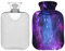 Bursting Galaxy Nebulae Wärmflasche 1L Cosmos Universum Solar Winter Wärmflasche Weiche Plüsch Abdeckung Handfüße Wärmer für Kinder Männer Frauen