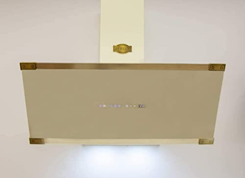 Kaiser AT 9445 ElfAD+Tuyau. Hotte murale 90 cm, tête libre, verre, 1250m³/h, hotte d'évacuation, ouverture électrique, lauréat du German Brand Award 2018