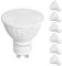 DEWENWILS GU10 LED bianco caldo dimmerabile 2700K, lampadina LED GU10 375LM, angolo di emissione 120°, lampadine LED da 5W (equivalenti a 50W alogene) per faretti, 6 pezzi