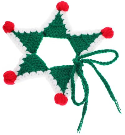 FRCOLOR weihnachtshalsband Gestricktes Katzenhalsband Weihnachtsdekorationen Haustierkostüme Heimtierbedarf Weihnachtsschal für Haustiere Nacken Kleidung Zubehör schmücken