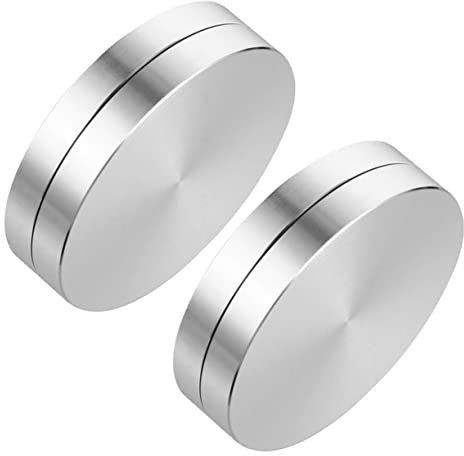 Milisten 2St Plattenspieler-Basis Backformen aus Glas Plattentellerring tatsächl ausdrehstütze Ausstellungsregale Bratpfanne Drehteller aus Glas Plattenteller aus Aluminium