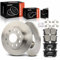 Frankberg 2x Bremsscheiben + 4x Bremsbeläge Hinterachse mit Bremsenschmiermittel Kompatibel mit A3 8P1 2003-2012 O.c.t.a.v.i.a II 1Z3 2004-2013 Golf V 1K1 2003-2009 Replace# 1H0698451