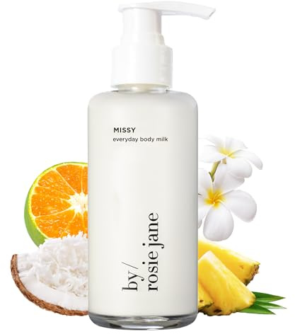 By Rosie Jane Everyday Body Milk (Missy) - Hydrating Toner & Body Moisturizer to Help Even Skin Tone - Infused with Soothing Aloe Vera and Turmeric Root to Promote Anti-Aging (5 Ounce)