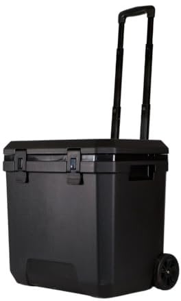 Inuitz Frigorifero con ruote da 36 litri, ideale per spiaggia e campeggio, frigorifero portatile, frigorifero da campeggio, frigorifero da spiaggia con ruote, frigorifero portatile grande