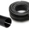 VIALIA Kabelschutzschlauch geschlitzt 2m x 8,5mm, Flexibles und UV-beständiges Wellrohr aus Polypropylen, stabil und biegfest, Temperaturbereich -40°C bis 130°C, schwarz